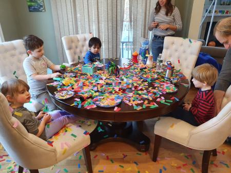 Confetti on the table after [singing Happy Birthday 📺](https://youtu.be/6suKTA1ZwS0)