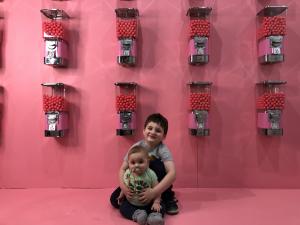 Mark and Max at the selfie museum