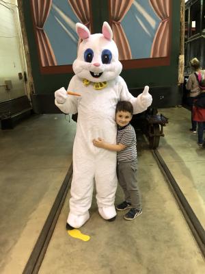 Mark with the Easter Bunny