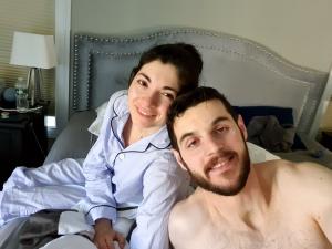 Mama and Papa are definitely up and ready to help with the Easter Egg hunt 🥱