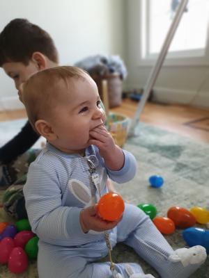 The best part of Easter egg hunt — tasting the contents!