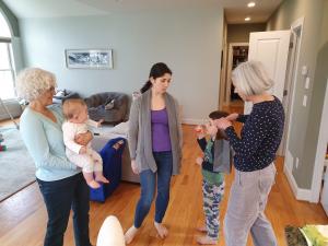 Booie and Renie arrive for a visit