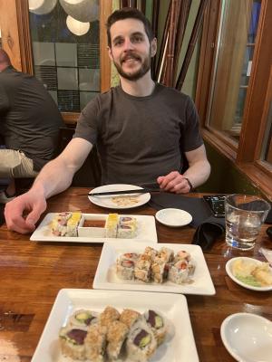 Paul at Takashi Sushi in SLC