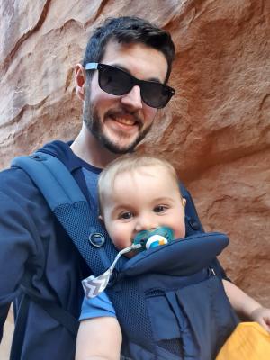 Paul and Mark on a hike in Bryce Canyon