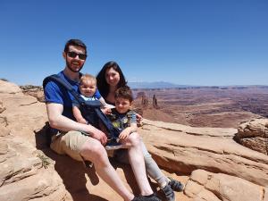 Paul, Tyren, Max and Mark in Canyonlands
