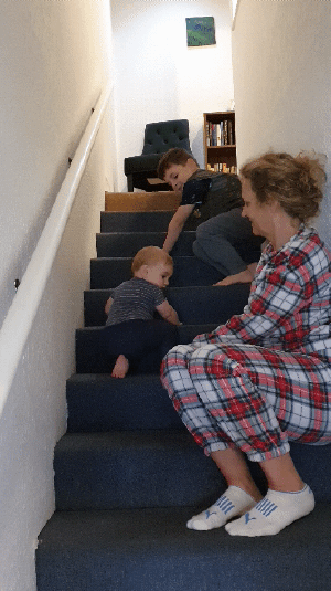 [📺 Max teaching Mark how to go up the stairs](https://youtu.be/1_7o5BMy_xM)