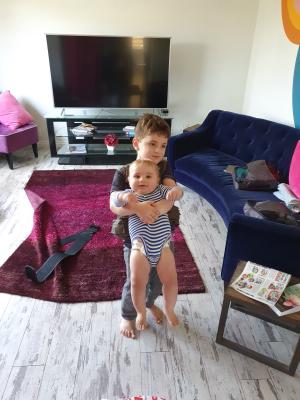 Max is strong enough to pick up Mark, so he can be a good Junior Ranger and help out while Glamma's back is on the mend!