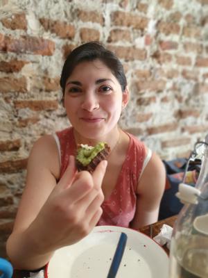 Enjoying a *delicious* breakfast in Madrid