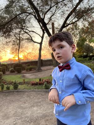 Max at sunset at the reception