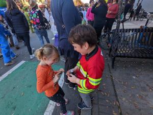 Max and Valerie see each other for the first time in a few months! Max shows off his new kitty stuffie.