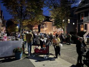 Our street gets *busy*