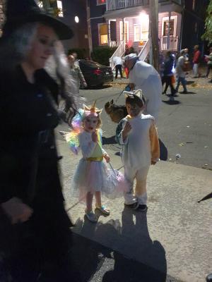 Max and Valerie take a break with some candy