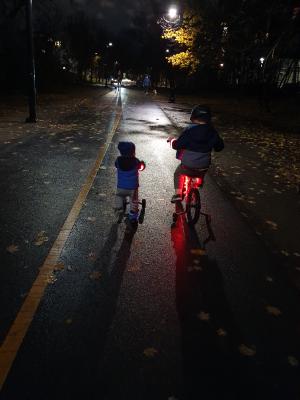 Max and Mark go for a nighttime ride