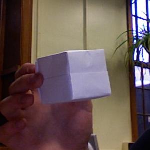 The origami ring box, closed